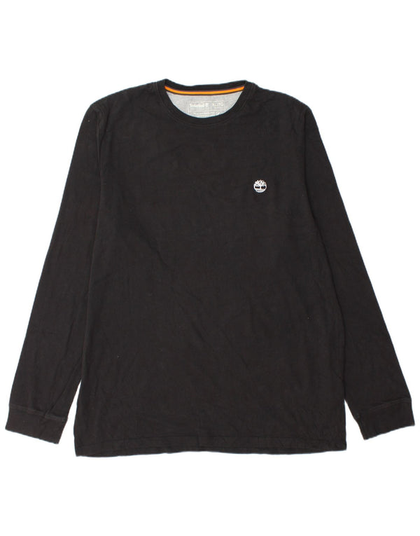 Timberland Mens Slim Fit Top Long Sleeve XL Black Cotton