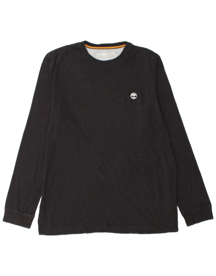 Timberland Mens Slim Fit Top Long Sleeve XL Black Cotton