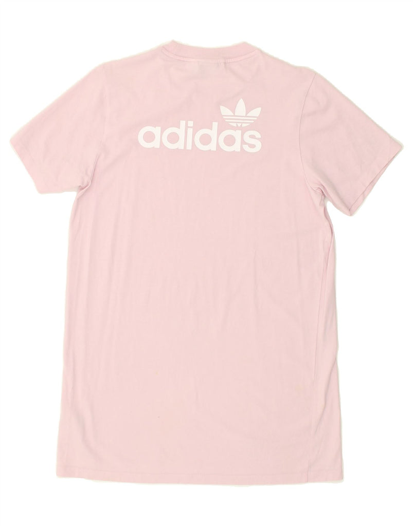 ADIDAS Womens Graphic T-Shirt Top UK 10 Small  Pink Cotton | Vintage Adidas | Thrift | Second-Hand Adidas | Used Clothing | Messina Hembry 