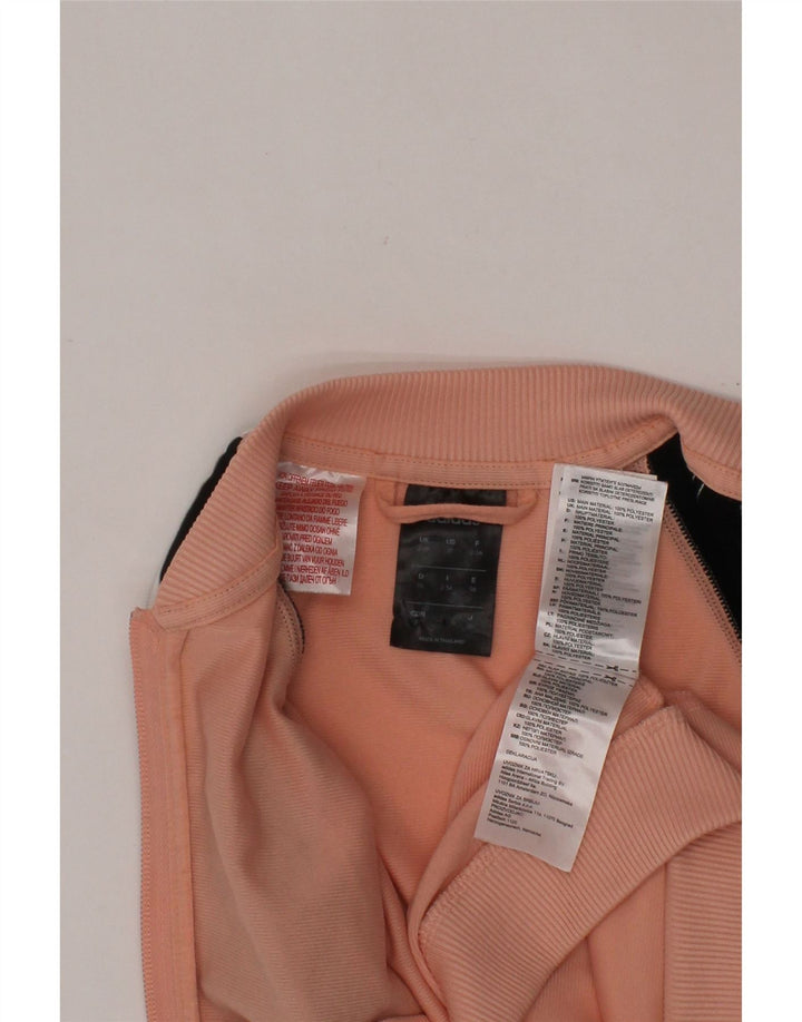 ADIDAS Girls Tracksuit Top Jacket 2-3 Years Pink Colourblock Polyester