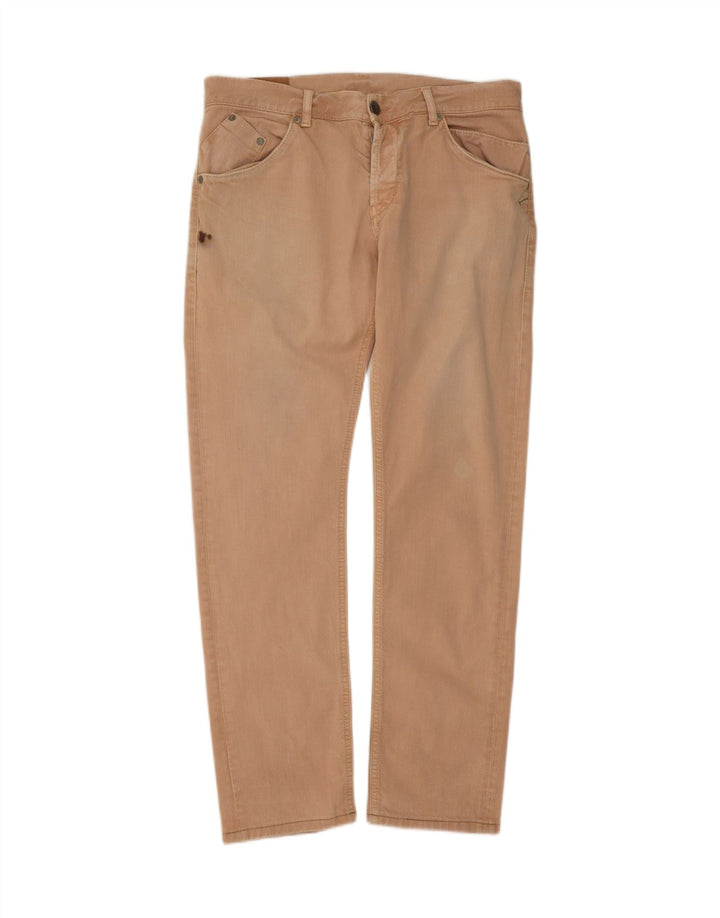 DONDUP Mens Slim Jeans W35 L31 Beige Cotton Vintage Dondup and Second-Hand Dondup from Messina Hembry 