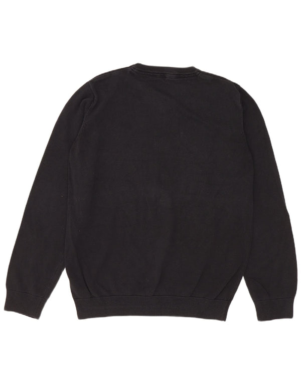 Marks & Spencer Boys V-Neck Jumper Sweater 14-15 Years Black Cotton