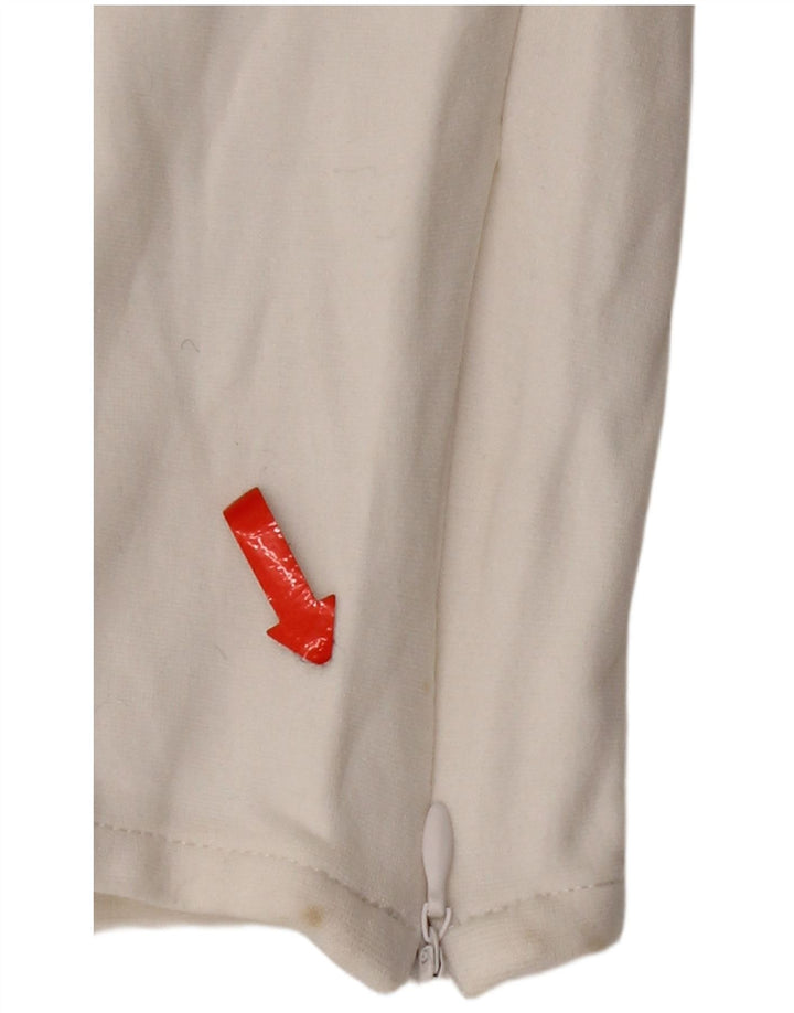 Armani Womens Slim Casual Trousers Medium W30 L26  White Viscose