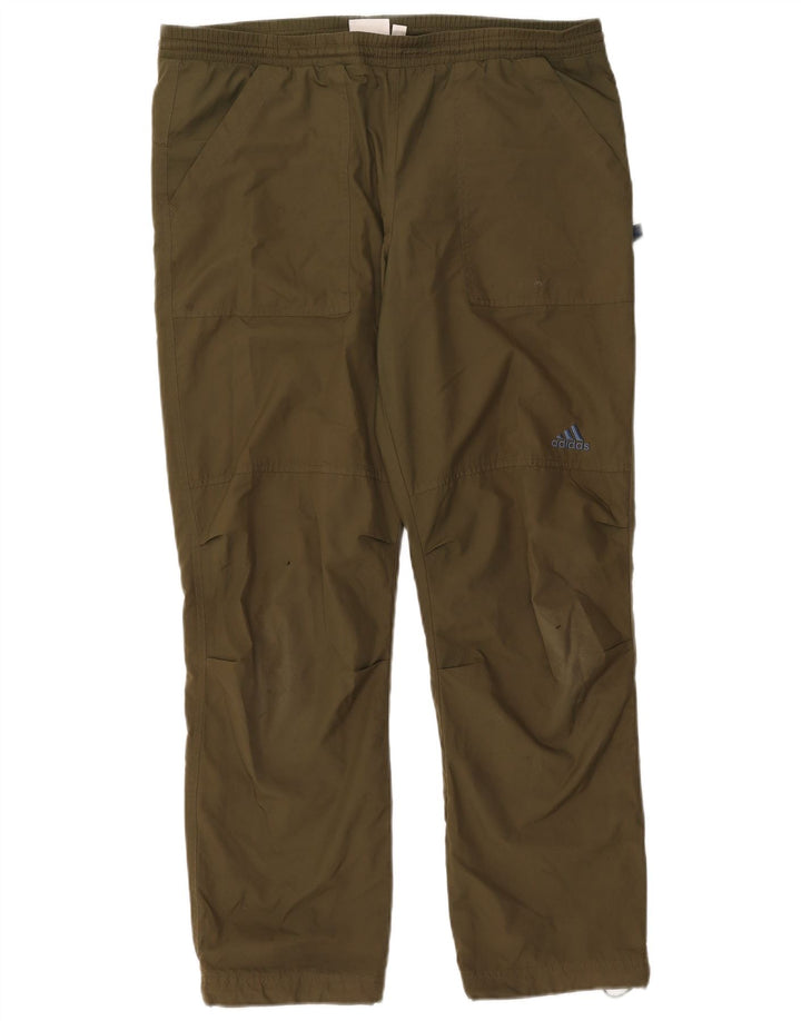 Adidas Mens Tracksuit Trousers XL  Khaki Polyester