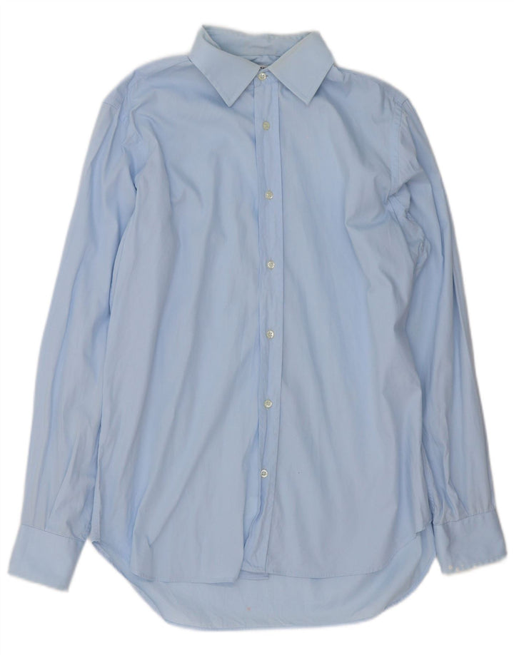 Dolce & Gabbana Mens Shirt Size 39 15 1/2 Medium Blue Cotton