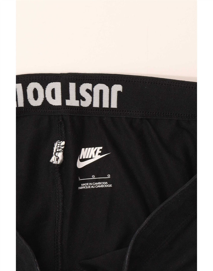 Nike Womens Graphic Leggings UK 14 Large  Black