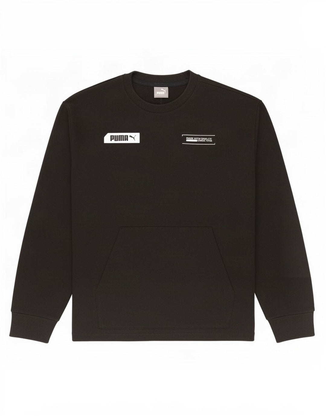Puma Mens Graphic Sweatshirt Jumper Small Black Cotton