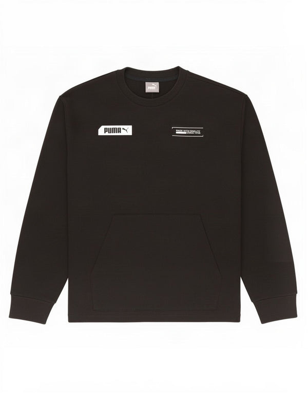 Puma Mens Graphic Sweatshirt Jumper Small Black Cotton