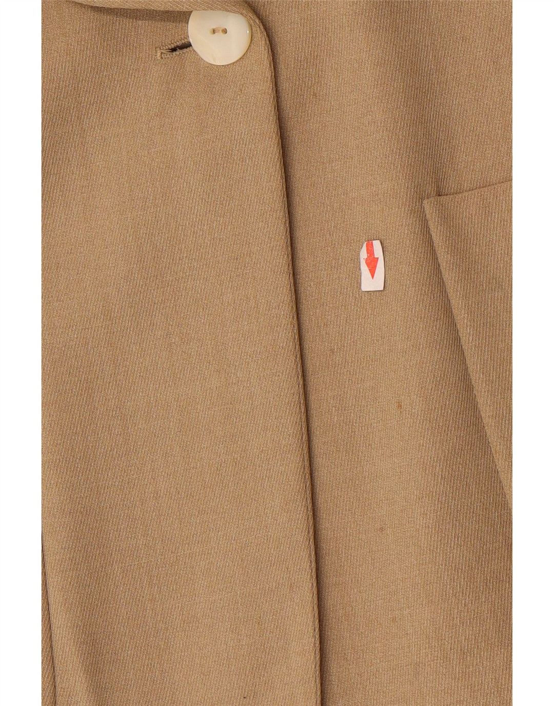 Laura Biagiotti Womens Risposte 1 Button Blazer Jacket IT 42 Medium Beige
