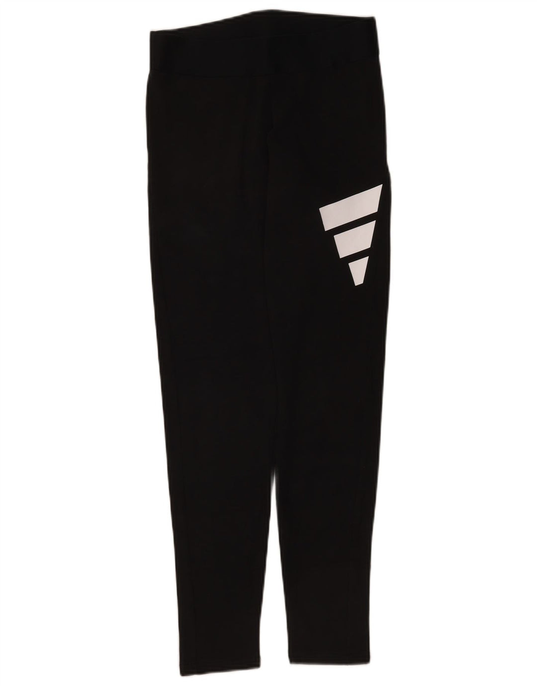 Adidas Womens Graphic Leggings UK 12/14 Medium Black Cotton