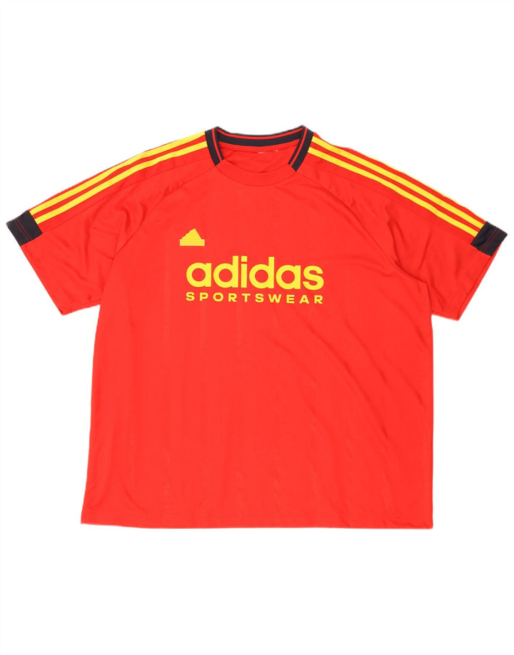 Adidas Mens Graphic T-Shirt Top 2XL Red