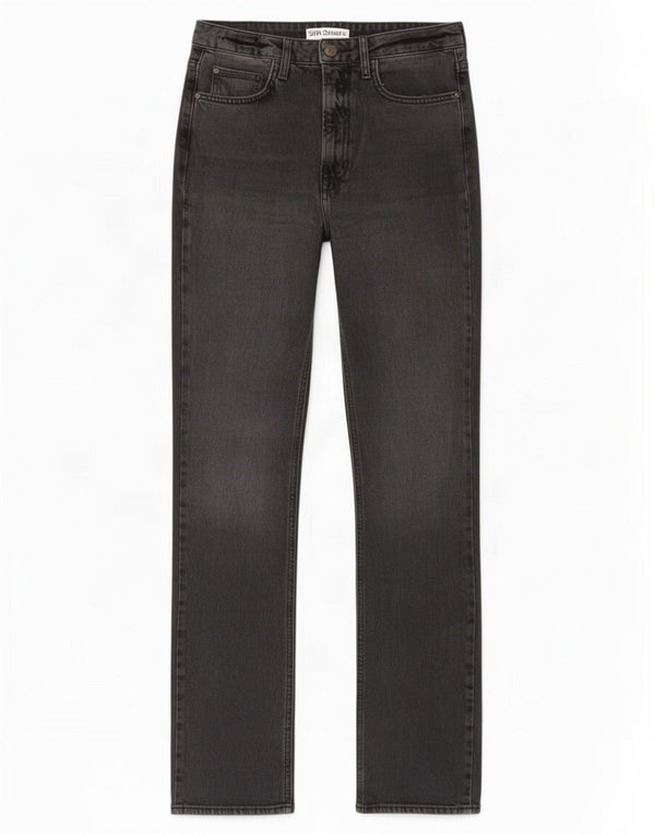 Zara Womens High Rise Distressed Slim Jeans EU 38 Small W28 L34 Grey Cotton