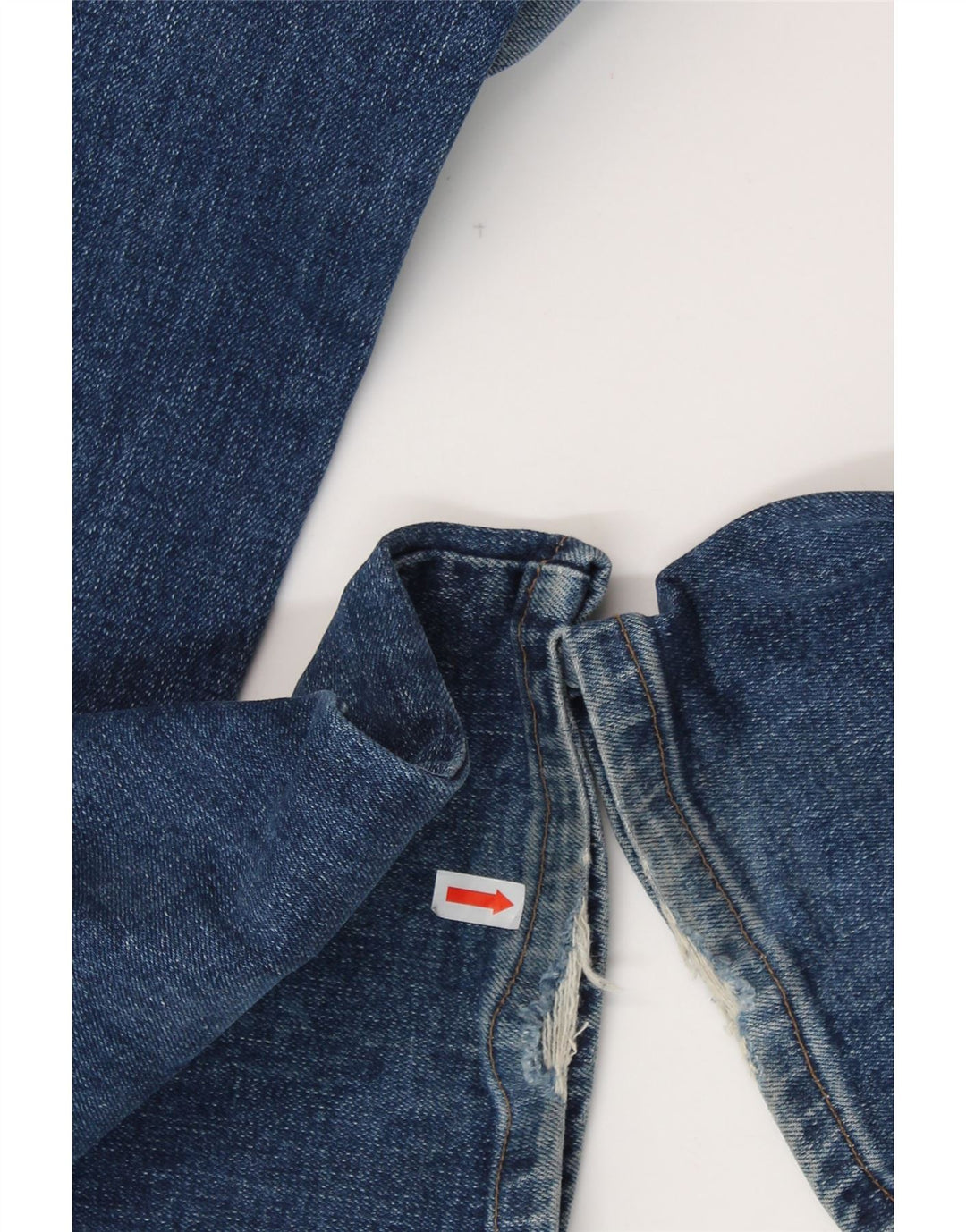 WRANGLER Mens Straight Jeans W32 L33  Blue Cotton