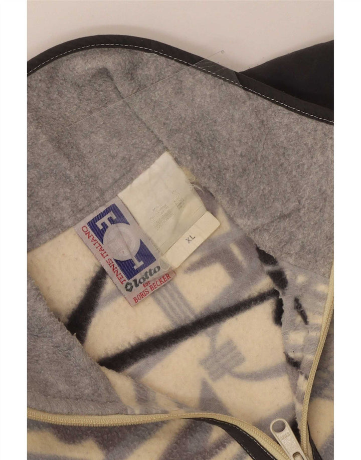 Lotto Mens Zip Neck Fleece Jumper XL Multicoloured Geometric Polyester
