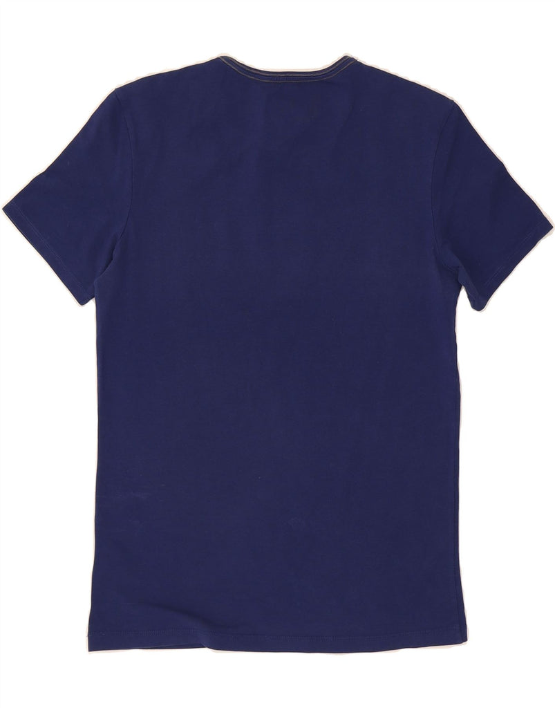 GUESS Womens Slim Fit Graphic T-Shirt Top Medium Blue Cotton Vintage Guess and Second-Hand Guess from Messina Hembry 