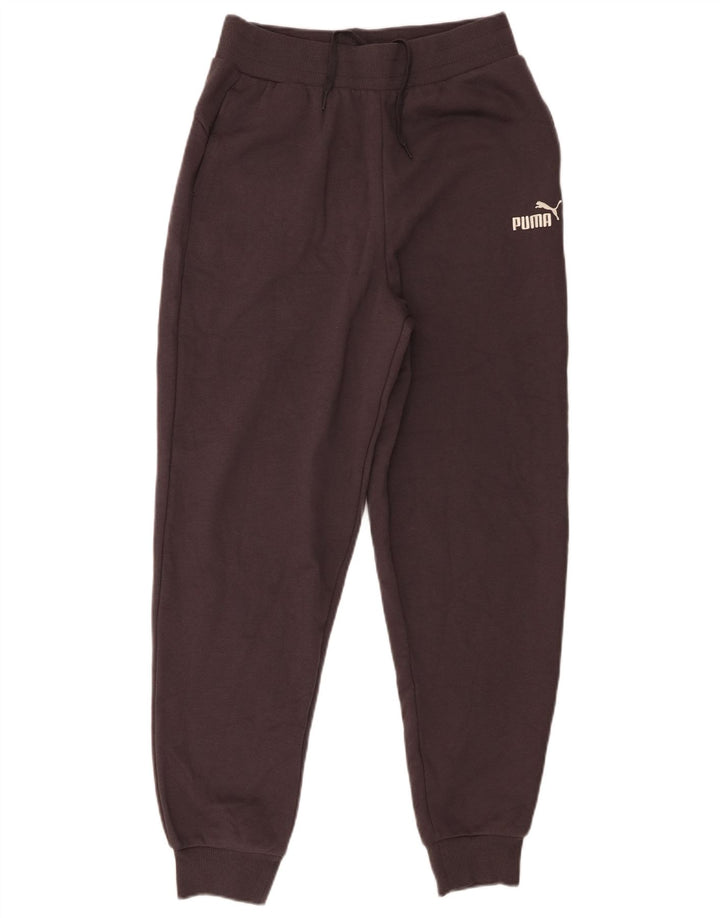 Puma Mens Tracksuit Trousers Joggers Small Purple Cotton