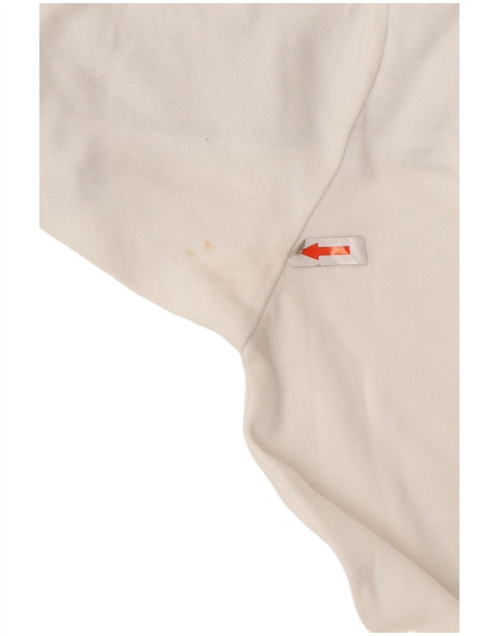 French Connection Mens T-Shirt Top Medium White Colourblock Cotton