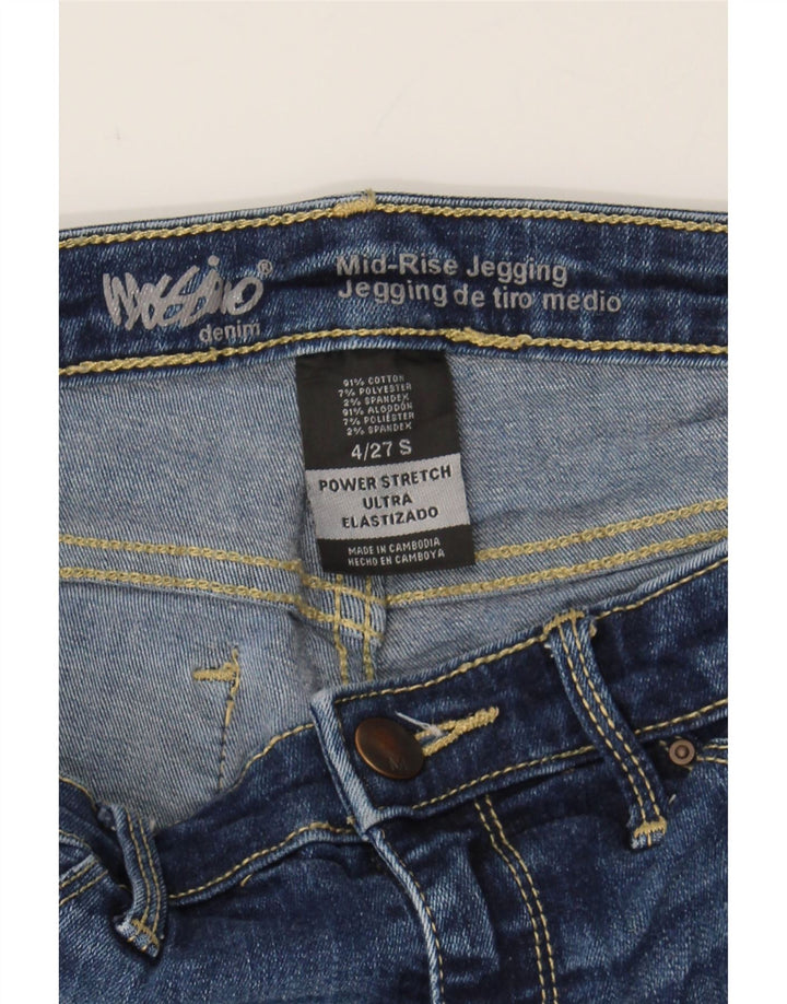 MOSSIMO Womens Mid Rise Jegging Jeans US 4 Small W28 L28 Blue Cotton Vintage Mossimo and Second-Hand Mossimo from Messina Hembry 