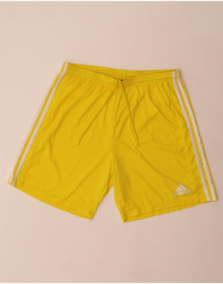 Adidas Mens Sport Shorts Large Yellow Polyester