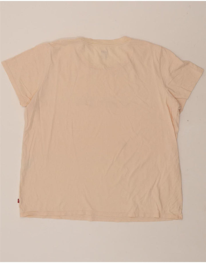 LEVI'S Womens Graphic T-Shirt Top UK 20 2XL Pink Vintage Levi's and Second-Hand Levi's from Messina Hembry 