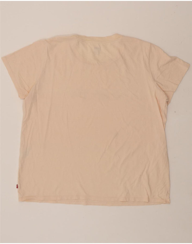 LEVI'S Womens Graphic T-Shirt Top UK 20 2XL Pink Vintage Levi's and Second-Hand Levi's from Messina Hembry 