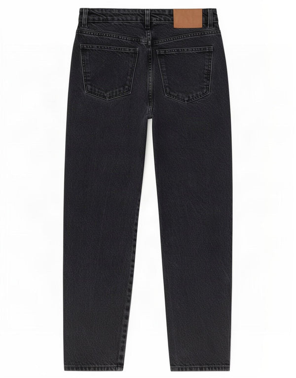 Zara Womens High Rise Tapered Jeans EU 36 XS W26 L27 Black