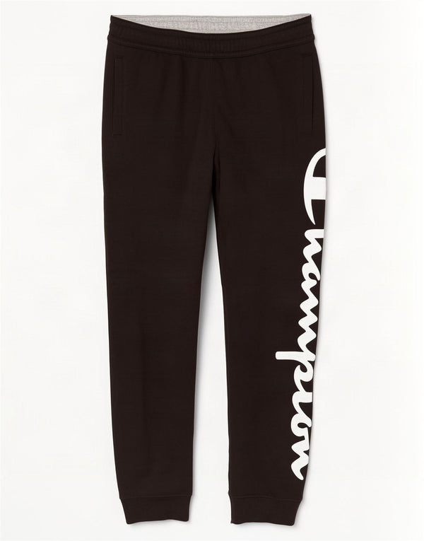 Champion Mens Graphic Tracksuit Trousers Joggers Large Black Cotton