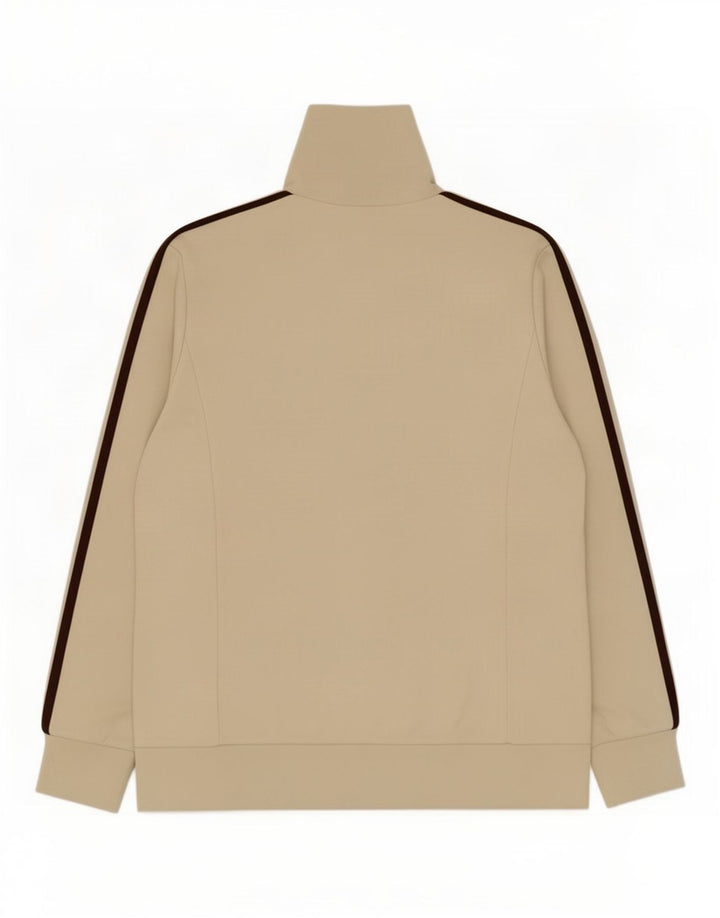 Adidas Womens Tracksuit Top Jacket UK 14 Medium Beige Cotton