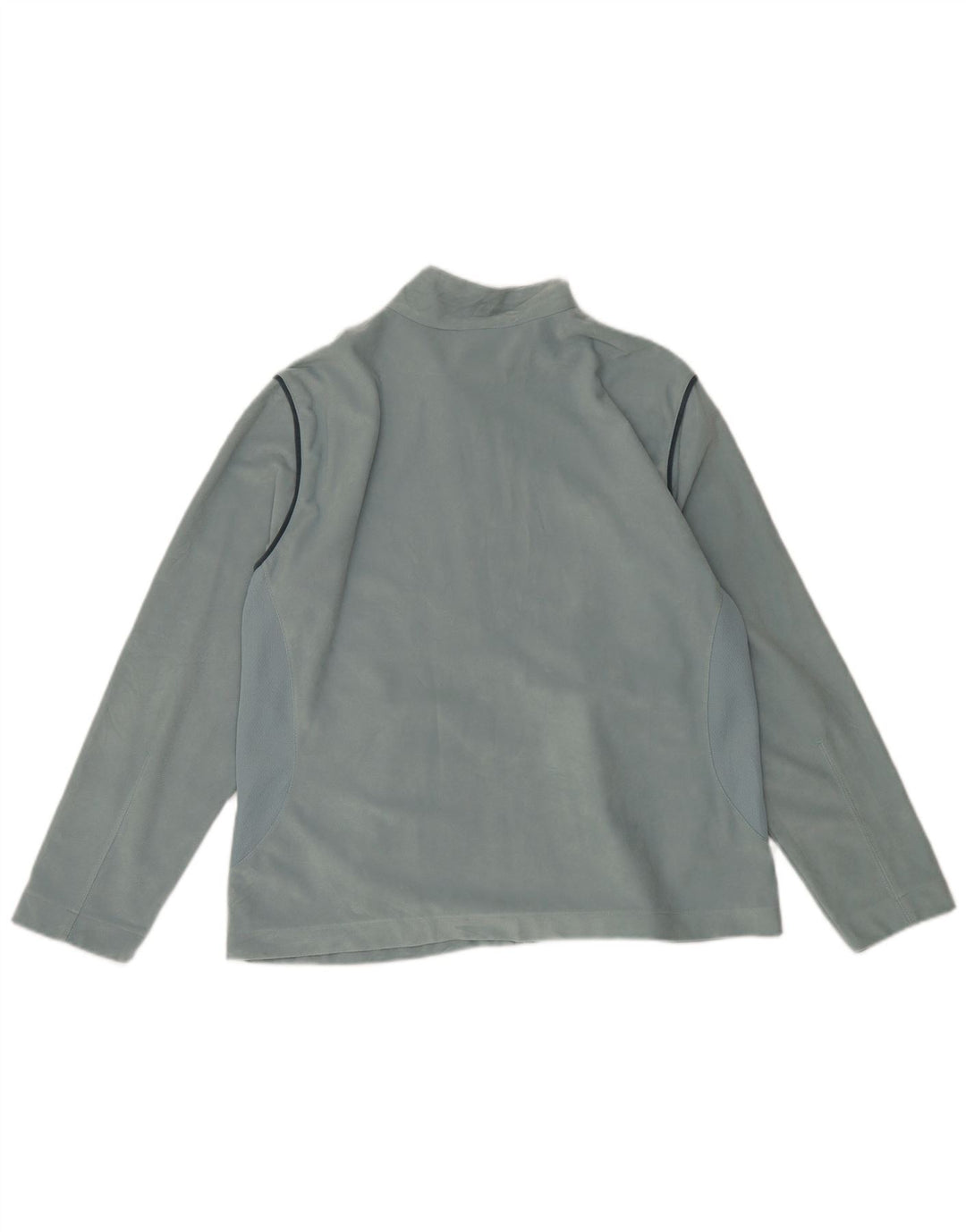 DIADORA Womens Velour Tracksuit Top Jacket UK 18 XL Turquoise Polyester