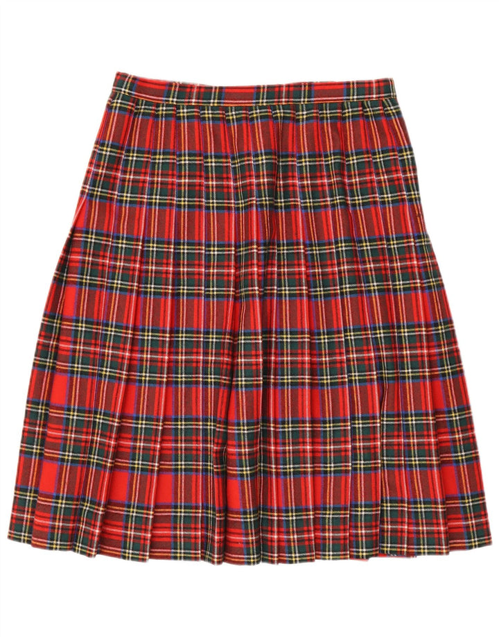 Vintage Womens Wrap Skirt W30 Medium Red Plaid