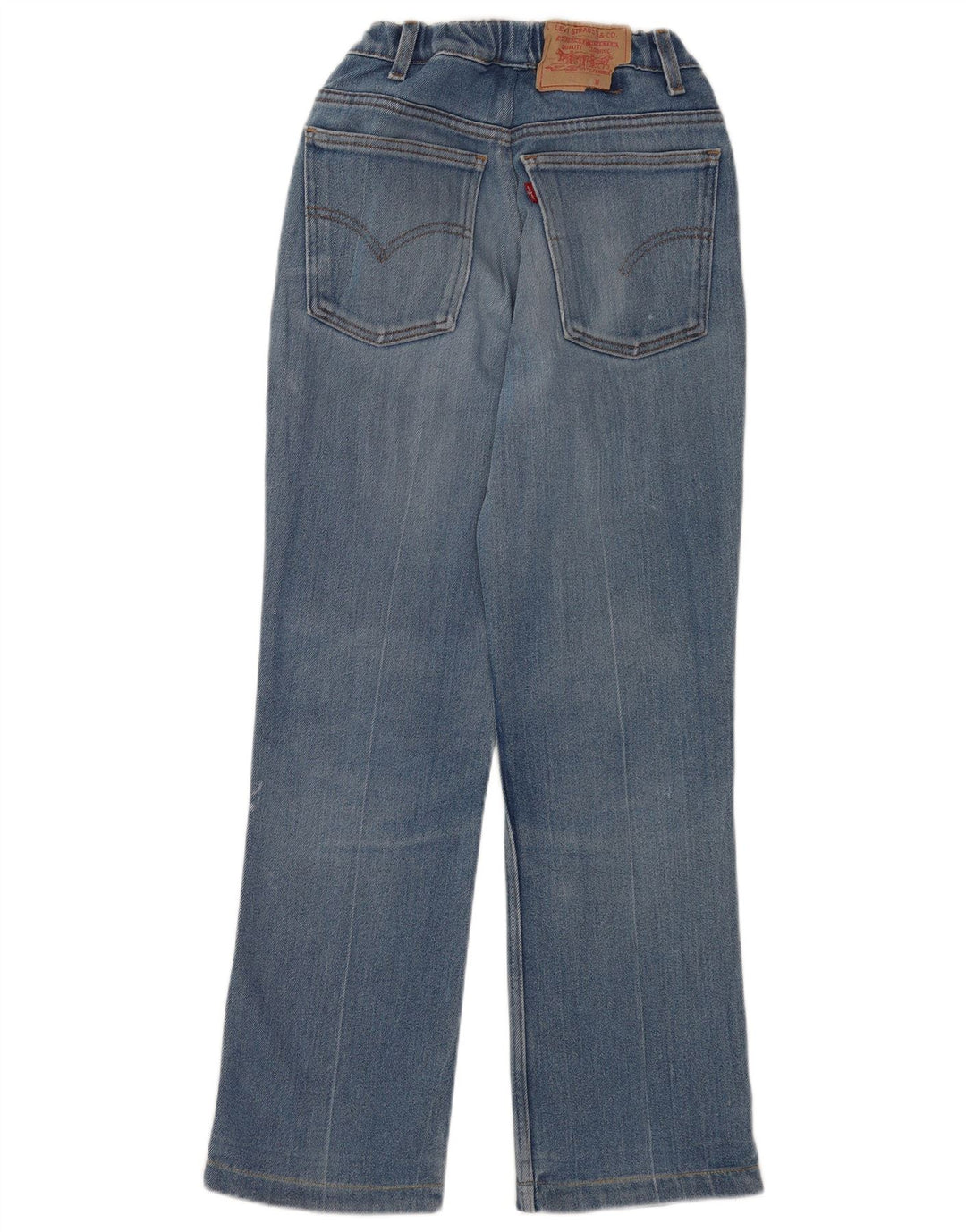 LEVI'S Womens Sta-Prest Straight Jeans W28 L29 Blue Cotton