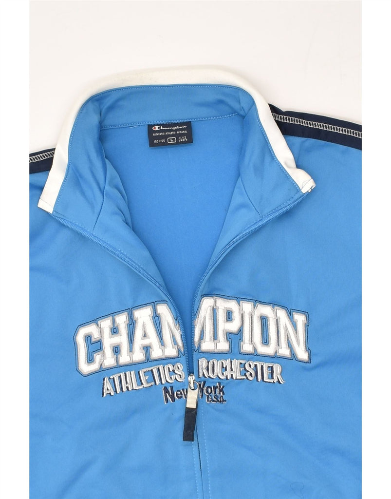 CHAMPION Boys Graphic Tracksuit Top Jacket 11-12 Years Large Blue | Vintage Champion | Thrift | Second-Hand Champion | Used Clothing | Messina Hembry 