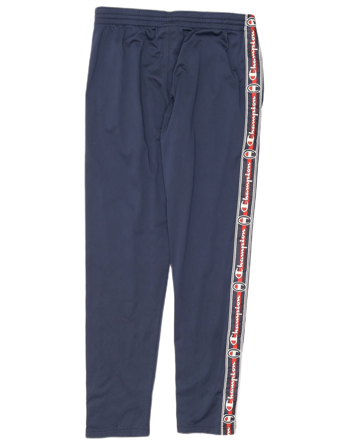 Champion Mens Graphic Tracksuit Trousers Medium Navy Blue Polyester