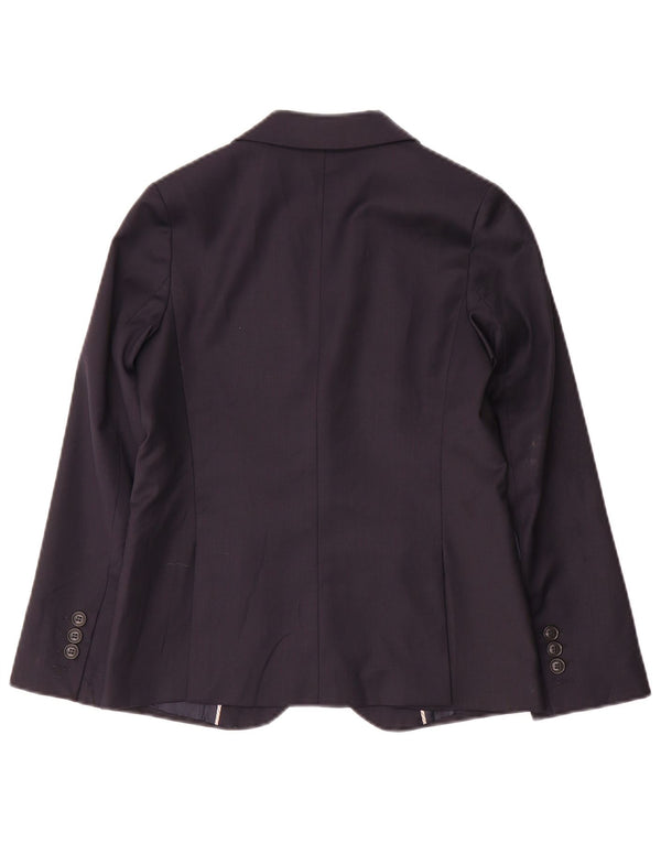 Zara Boys 2 Button Blazer Jacket 9-10 Years Navy Blue Wool