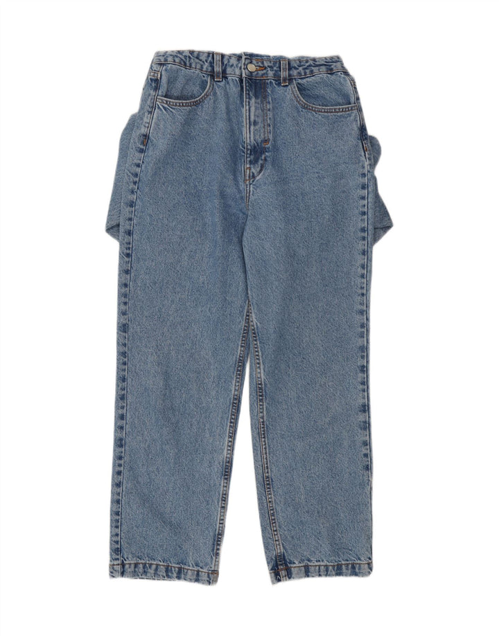 Zara Womens Denim Jumpsuit UK 10 Small Blue Cotton