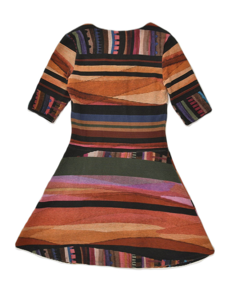 DESIGUAL Womens A-Line Dress UK 12 Medium Multicoloured Patchwork | Vintage Desigual | Thrift | Second-Hand Desigual | Used Clothing | Messina Hembry 