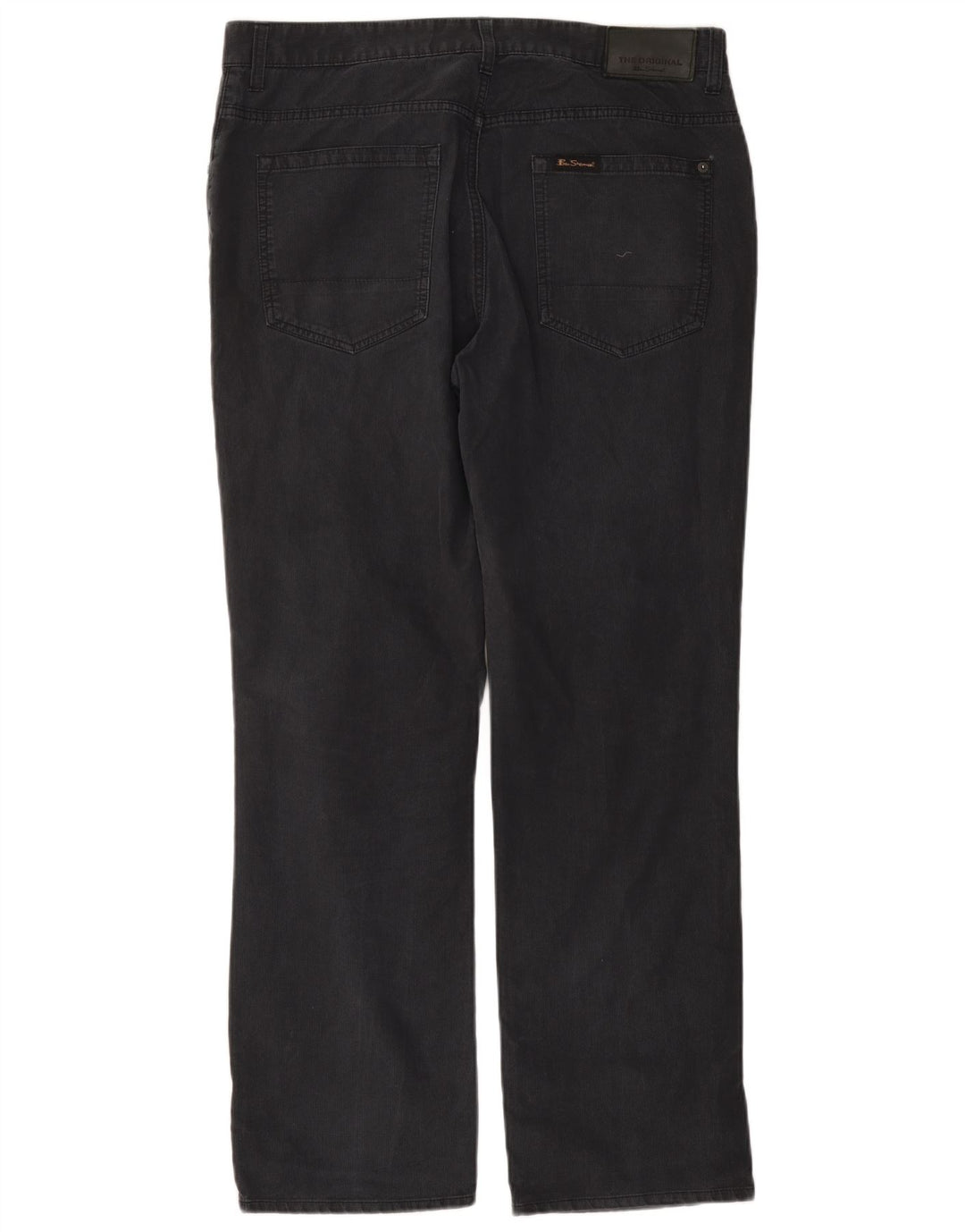 BEN SHERMAN Mens Straight Casual Trousers W36 L32 Grey