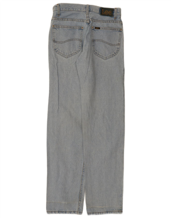 Lee Womens Straight Jeans W28 L32 Blue Cotton