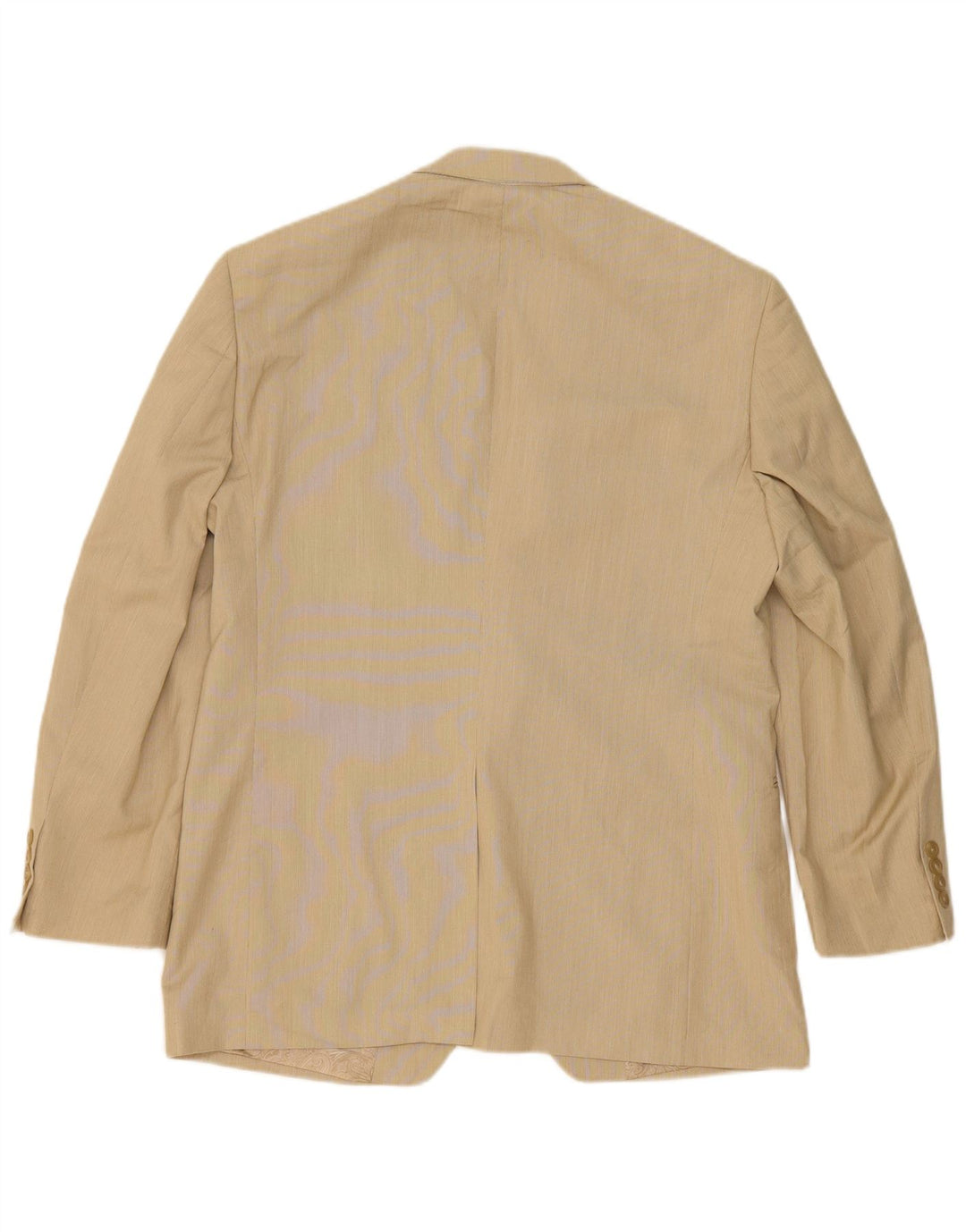 Chaps Mens 2 Button Blazer Jacket UK 40 Large Beige Polyester