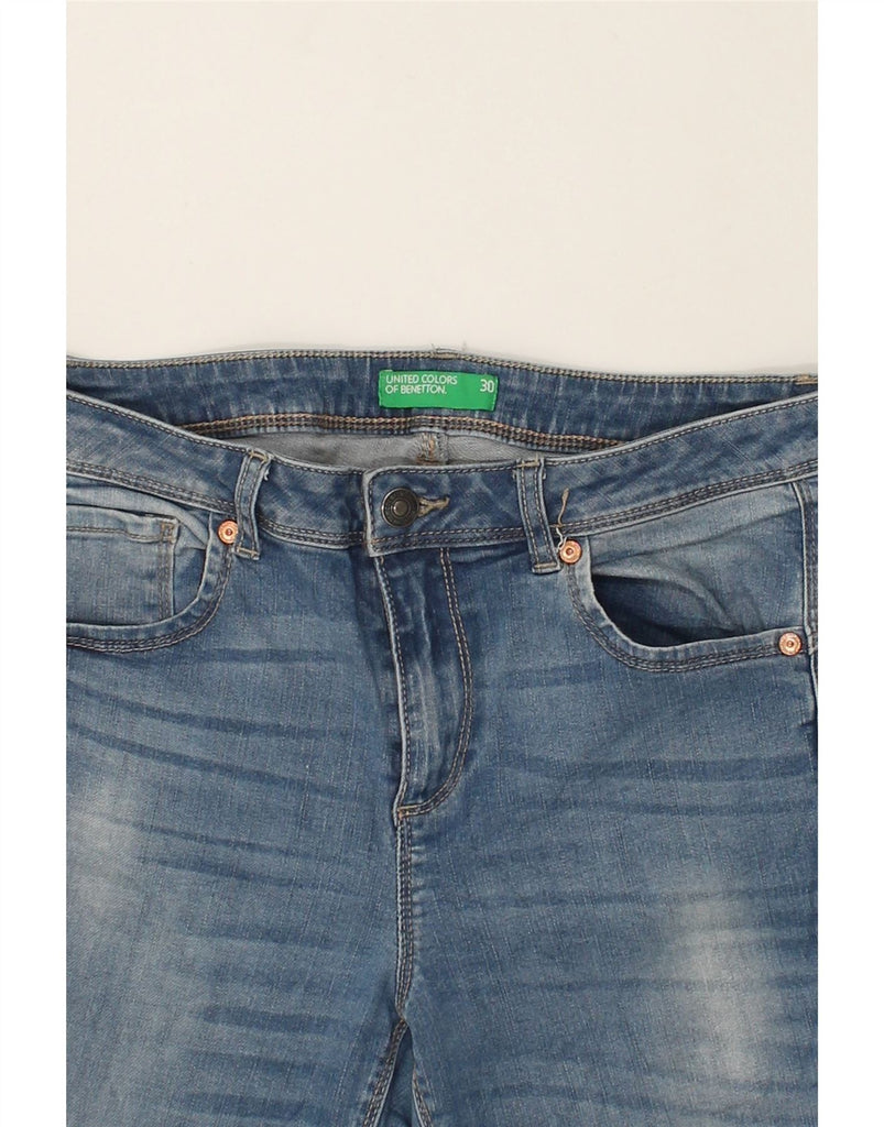 BENETTON Womens Slim Jeans W30 L32 Blue | Vintage Benetton | Thrift | Second-Hand Benetton | Used Clothing | Messina Hembry 