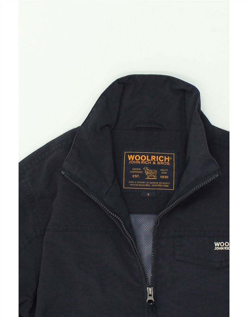 WOOLRICH Mens Bomber Jacket UK 36 Small Navy Blue | Vintage Woolrich | Thrift | Second-Hand Woolrich | Used Clothing | Messina Hembry 
