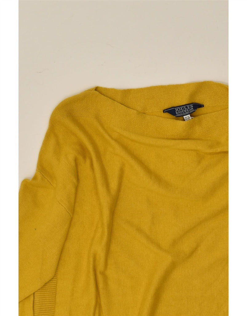 JOULES Womens Loose Fit Boat Neck Jumper Sweater UK 12 Medium Yellow | Vintage Joules | Thrift | Second-Hand Joules | Used Clothing | Messina Hembry 