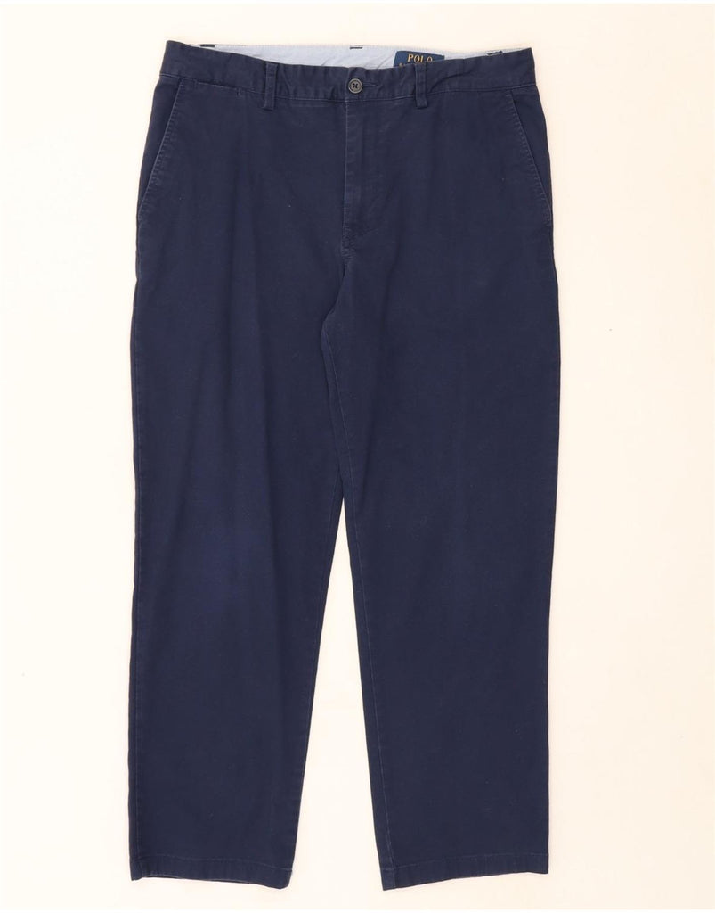 POLO RALPH LAUREN Boys Chino Trousers 15-16 Years W30 L24 Navy Blue Vintage Polo Ralph Lauren and Second-Hand Polo Ralph Lauren from Messina Hembry 