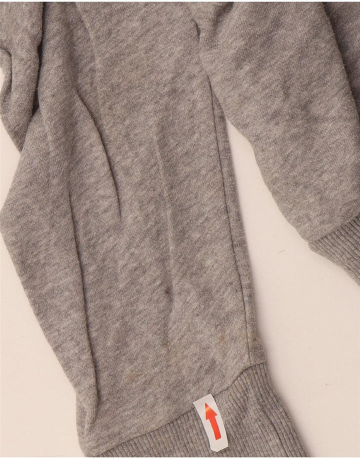 Reebok Womens Oversized Sweatshirt Jumper UK 8/10 Small Grey Cotton