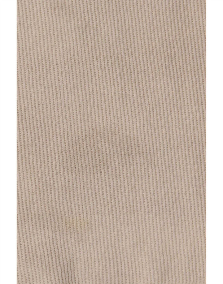 Zara Womens Crop T-Shirt Top UK 16 Large Off White Polyester