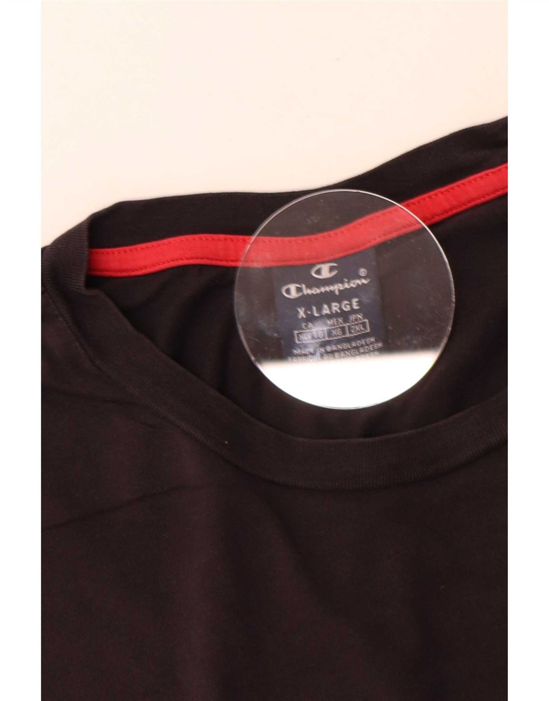 Champion Mens T-Shirt Top XL Black