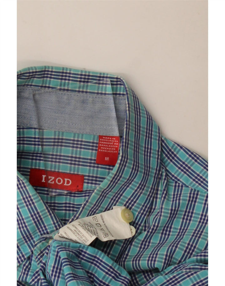 IZOD Mens Shirt Medium Blue Check