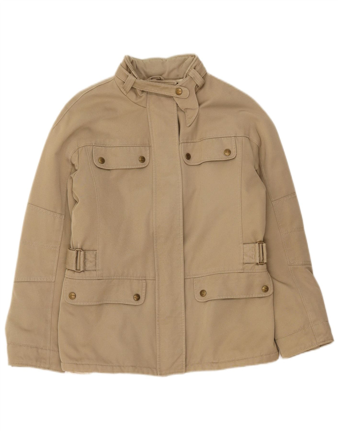 Fay Womens Utility Jacket UK 12 Medium Beige Polyamide