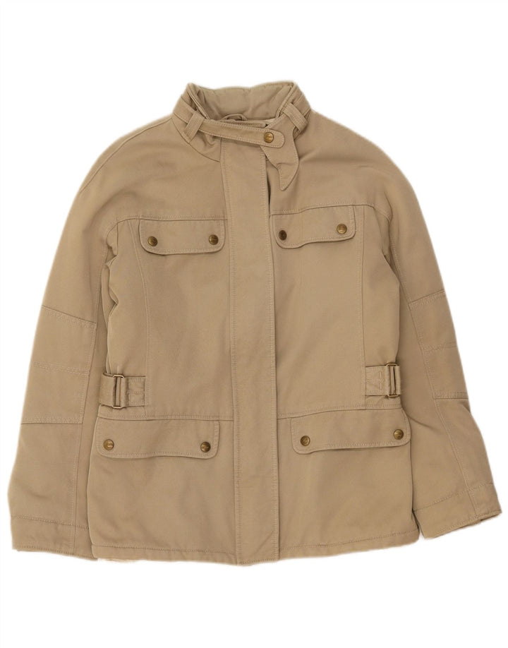 Fay Womens Utility Jacket UK 12 Medium Beige Polyamide