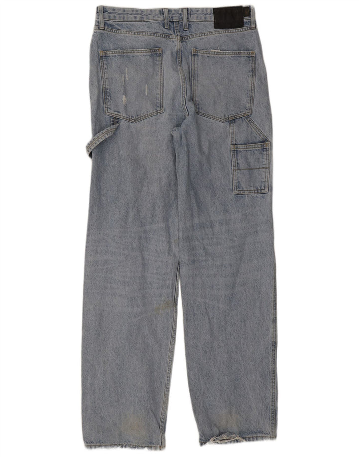 Superdry Mens Cargo Straight Jeans W32 L34 Blue